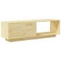 Mueble de TV de madera maciza de pino 110x30x33,5 cm en Muebles TV | Comprar online en Foru.es