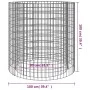 Brasero de gaviones hierro galvanizado Ø100 cm de vidaXL, Chimeneas - Ref: Foro24-153561, Precio: 103,25 €, Descuento: %