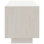 Mueble de TV de madera maciza de pino blanco 110x30x33,5 cm en Muebles TV | Comprar online en Foru.es