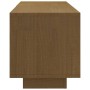 Mueble de TV de madera maciza pino marrón miel 110x30x33,5 cm en Muebles TV | Comprar online en Foru.es
