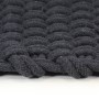 Alfombra rectangular algodón antracita 160x230 cm de vidaXL, Alfombras - Ref: Foro24-345117, Precio: 124,36 €, Descuento: %