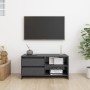 Mueble para TV de madera maciza de pino gris 80x31x39 cm en Muebles TV | Comprar online en Foru.es