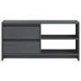 Mueble para TV de madera maciza de pino gris 80x31x39 cm en Muebles TV | Comprar online en Foru.es