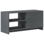 Mueble para TV de madera maciza de pino gris 80x31x39 cm en Muebles TV | Comprar online en Foru.es