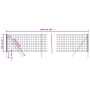 Cerca de alambre de acero galvanizado gris antracita 1x10 m de vidaXL, Paneles de vallas - Ref: Foro24-154225, Precio: 68,64 ...