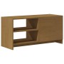 Mueble para TV de madera maciza pino marrón miel 80x31x39 cm en Muebles TV | Comprar online en Foru.es
