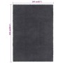 Alfombra rectangular algodón antracita 160x230 cm de vidaXL, Alfombras - Ref: Foro24-345117, Precio: 124,36 €, Descuento: %