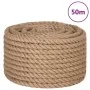 Cuerda de yute 50 m de longitud y 16 mm de grosor de vidaXL, Sogas y cuerdas metálicas - Ref: Foro24-153762, Precio: 44,44 €,...