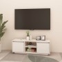 Mueble de TV madera maciza de pino blanco 110x30x40 cm en Muebles TV | Comprar online en Foru.es