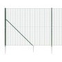 Cerca de alambre con pinchos de anclaje verde 1,8x25 m de vidaXL, Paneles de vallas - Ref: Foro24-154109, Precio: 304,15 €, D...
