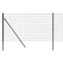 Anthrazitfarbener verzinkter Stahldrahtzaun 0,8x10 m von vidaXL, Zaunpaneele - Ref: Foro24-154192, Preis: 63,51 €, Rabatt: %