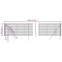 Anthrazitfarbener verzinkter Stahldrahtzaun 0,8x10 m von vidaXL, Zaunpaneele - Ref: Foro24-154192, Preis: 63,51 €, Rabatt: %