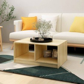 Mesa de centro de madera maciza de pino 75x50x33,5 cm en Mesas de centro | Comprar online en Foru.es