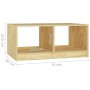 Mesa de centro de madera maciza de pino 75x50x33,5 cm en Mesas de centro | Comprar online en Foru.es