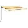 Toldo manual retráctil con LED amarillo y blanco 3,5x2,5 m en Toldos | Comprar online en Foru.es