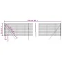 Anthracite gray galvanized steel wire fence 0.8x25 m by vidaXL, fence panels - Ref: Foro24-154200, Price: 109,95 €, Discount: %