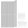 Wire fence with anchor spikes anthracite gray 1.6x25 m by vidaXL, fence panels - Ref: Foro24-154252, Price: 233,20 €, Discoun...