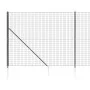 Drahtzaun mit Ankerspitzen anthrazitgrau 1,6x25 m von vidaXL, Zaunpaneele - Ref: Foro24-154252, Preis: 233,20 €, Rabatt: %