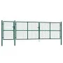Grüne Gittertür aus verzinktem Stahl, 500 x 175 cm von vidaXL, Gartentore - Ref: Foro24-154540, Preis: 552,40 €, Rabatt: %