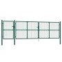 Puerta de malla de jardín acero galvanizado verde 500x175 cm de vidaXL, Puertas de jardín - Ref: Foro24-154540, Precio: 559,0...