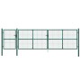 Puerta de malla de jardín acero galvanizado verde 500x175 cm de vidaXL, Puertas de jardín - Ref: Foro24-154540, Precio: 559,0...