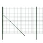 Cerca de alambre de acero galvanizado verde 1,4x10 m de vidaXL, Paneles de vallas - Ref: Foro24-154083, Precio: 100,66 €, Des...
