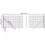 Cerca de alambre de acero galvanizado verde 1,4x10 m de vidaXL, Paneles de vallas - Ref: Foro24-154083, Precio: 100,66 €, Des...