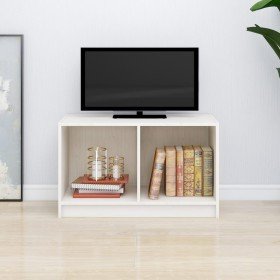Mueble de TV de madera maciza de pino blanco 70x33x42 cm en Muebles TV | Comprar online en Foru.es