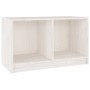 Mueble de TV de madera maciza de pino blanco 70x33x42 cm en Muebles TV | Comprar online en Foru.es