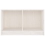 Mueble de TV de madera maciza de pino blanco 70x33x42 cm en Muebles TV | Comprar online en Foru.es