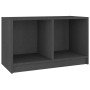 Mueble de TV de madera maciza de pino gris 70x33x42 cm en Muebles TV | Comprar online en Foru.es
