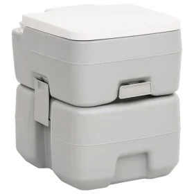 Tragbare HDPE Campingtoilette grau und weiß 20+10 L von vidaXL, Urinale und mobile Toiletten - Ref: Foro24-154406, Preis: 141...