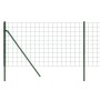 Cerca de alambre de acero galvanizado verde 0,8x25 m de vidaXL, Paneles de vallas - Ref: Foro24-154088, Precio: 112,75 €, Des...