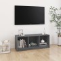 Mueble de TV madera maciza de pino gris 104x33x41 cm en Muebles TV | Comprar online en Foru.es