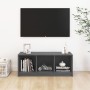 Mueble de TV madera maciza de pino gris 104x33x41 cm en Muebles TV | Comprar online en Foru.es