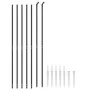 Wire fence with anchor spikes anthracite gray 2x10 m by vidaXL, fence panels - Ref: Foro24-154278, Price: 121,91 €, Discount: %