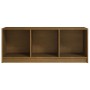 Mueble de TV de madera maciza pino marrón miel 104x33x41 cm en Muebles TV | Comprar online en Foru.es