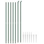 Cerca de alambre con pinchos de anclaje verde 2,2x10 m de vidaXL, Paneles de vallas - Ref: Foro24-154135, Precio: 168,49 €, D...