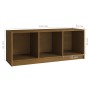 Mueble de TV de madera maciza pino marrón miel 104x33x41 cm en Muebles TV | Comprar online en Foru.es