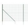 Cerca de alambre con pinchos de anclaje verde 2,2x10 m de vidaXL, Paneles de vallas - Ref: Foro24-154135, Precio: 168,49 €, D...