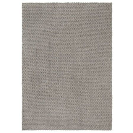 Alfombra rectangular algodón gris 120x180 cm de vidaXL, Alfombras - Ref: Foro24-345121, Precio: 71,86 €, Descuento: %