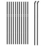 Cerca de alambre de acero galvanizado gris antracita 1,1x25 m de vidaXL, Paneles de vallas - Ref: Foro24-154202, Precio: 168,...