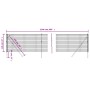 Cerca de alambre de acero galvanizado gris antracita 1,1x25 m de vidaXL, Paneles de vallas - Ref: Foro24-154202, Precio: 168,...