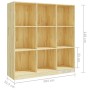 Estantería/divisor de espacios madera de pino 104x33,5x110 cm en Librerías y estanterías | Comprar online en Foru.es
