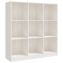 Estantería/divisor espacios madera pino blanco 104x33,5x110 cm en Librerías y estanterías | Comprar online en Foru.es
