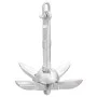 Folding anchor with malleable silver iron rope 0.7 kg by vidaXL, Anchors - Ref: Foro24-94275, Price: 23,46 €, Discount: %