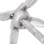 Ancla plegable con cuerda hierro maleable plateado 0,7 kg de vidaXL, Anclas - Ref: Foro24-94275, Precio: 23,96 €, Descuento: %