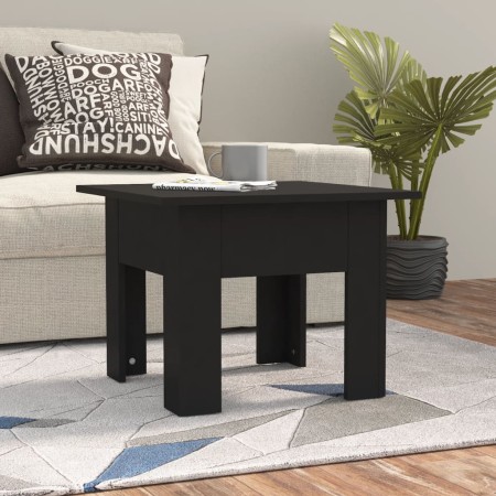 Mesa de centro madera de ingeniería negra 55x55x42 cm en Mesas de centro | Comprar online en Foru.es