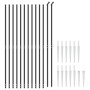 Cerca de alambre con pinchos de anclaje gris antracita 2,2x25 m de vidaXL, Paneles de vallas - Ref: Foro24-154287, Precio: 26...