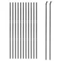 Galvanized steel wire fence in anthracite grey, 2.2x25 m. by vidaXL, fence panels - Ref: Foro24-154239, Price: 228,59 €, Disc...